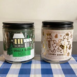 2 Christmas candles 🎄